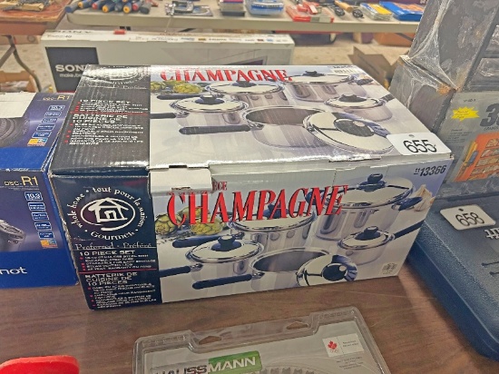 10 Piece Champagne Set