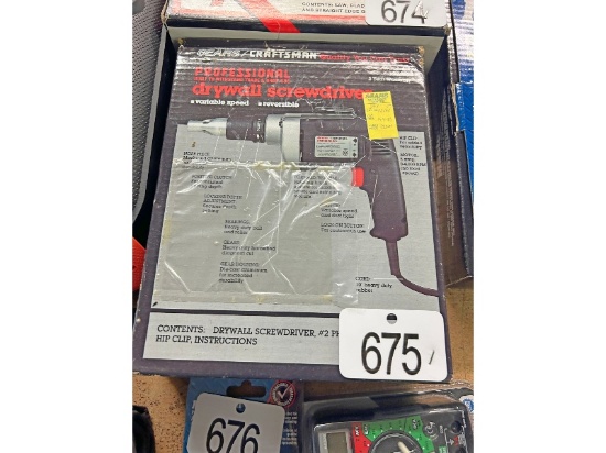 New Craftsman Drywall Drill