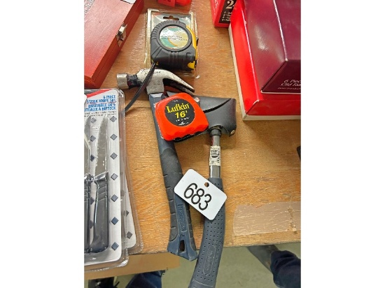 Hammer, Hatchet & Tape Measures
