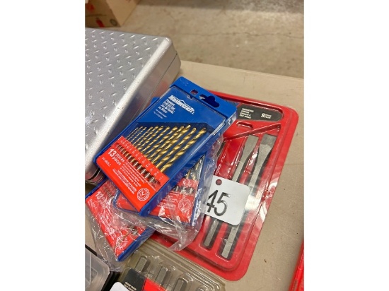 New Mastercraft Chisel & Drill Bit Sets