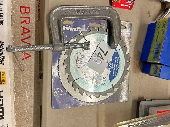 New Saw Blades & C Clamp