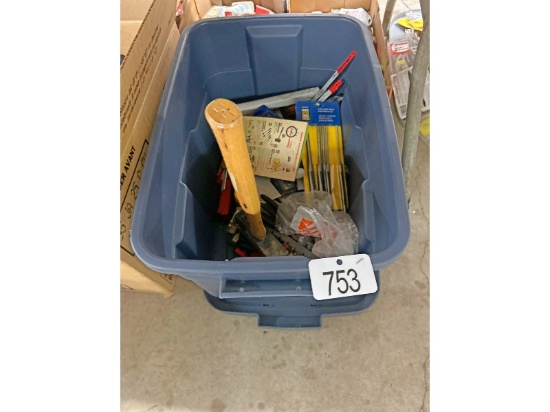 Tote of Tools Including New Punch Set