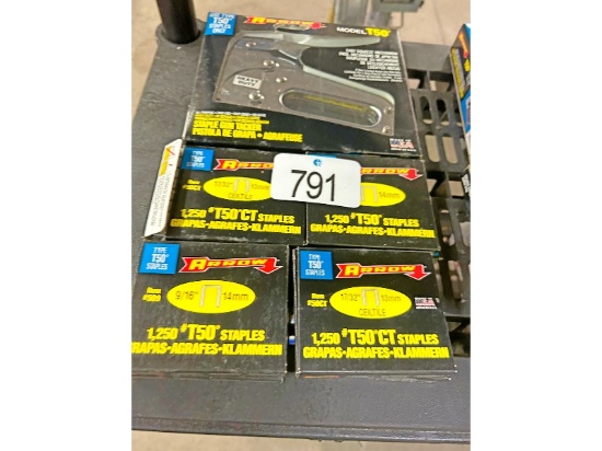 New Arrow Stapler & 8 Boxes of Staples