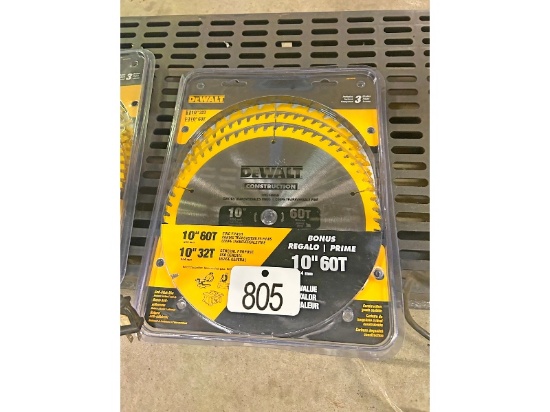 DeWalt 10" Saw Blade Set