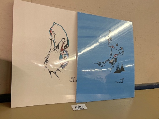 2 Signed Randy Knott Prints
