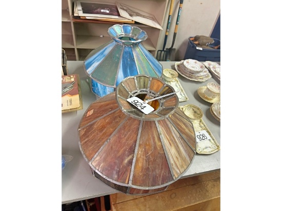 2 Stained Glass Lamp Shades
