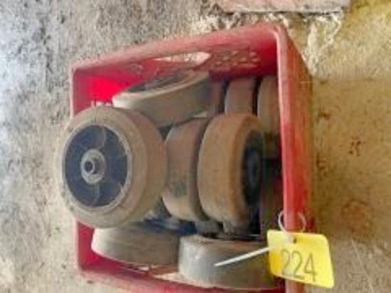Crate of Utility Wheels