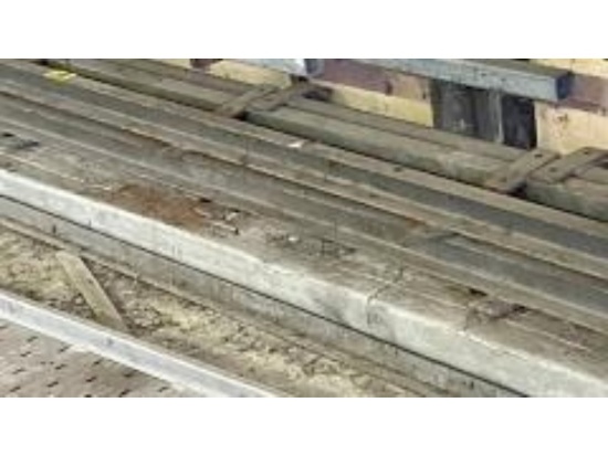 9 Steel Tracks - 20'  X  1 3/4"  X  3"