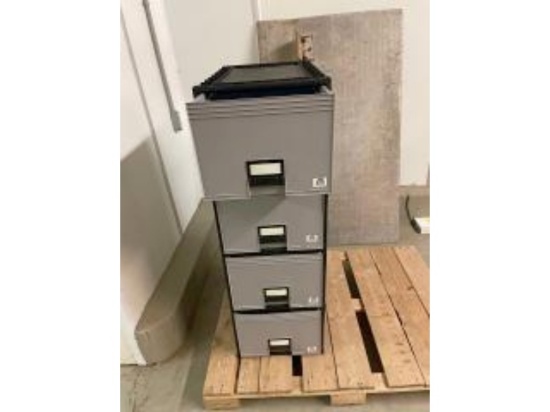 Plastic 4 Drawer Filing Cabinet
