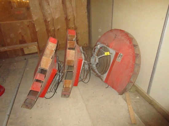 4 - Swinger Barn Circulation Convection Fan Shrouds - No Fans