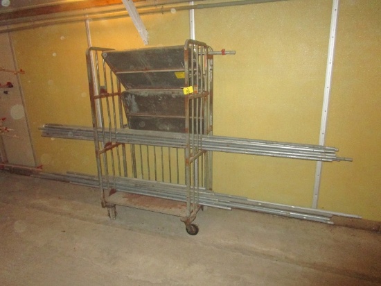 Steel 3 Tier Cart & Metal Conduit