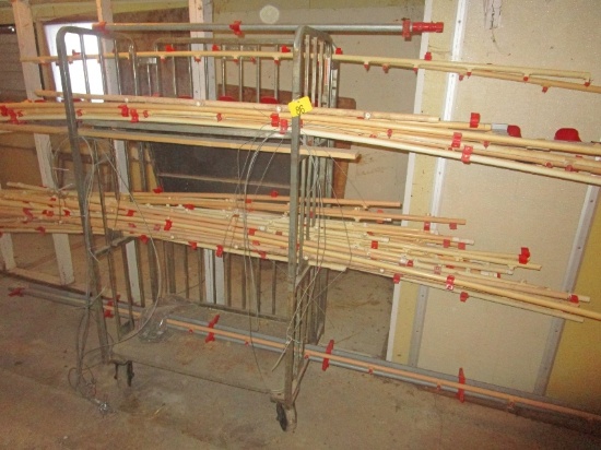 Steel 3 Tier Cart With Quantity of Poultry Water Line