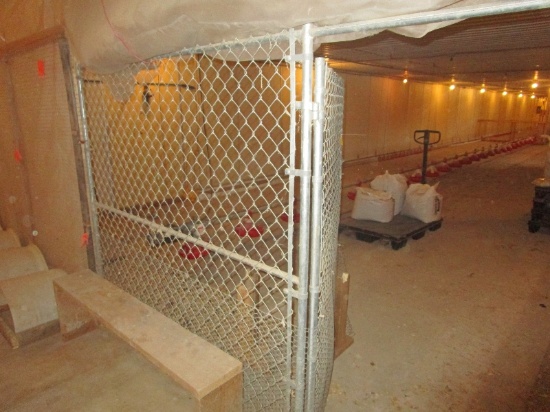 10'x6' Chain Link Panel With Entry Door