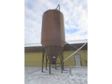 Steel Silo - 1757 Bushels (2168 Cu ft), Size 12' x 31' With Poly Augers