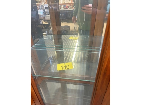 Curved Glass Curio Cabinet