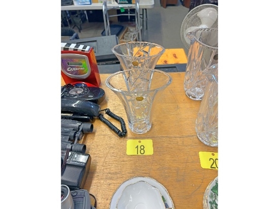2 Crystal Vases