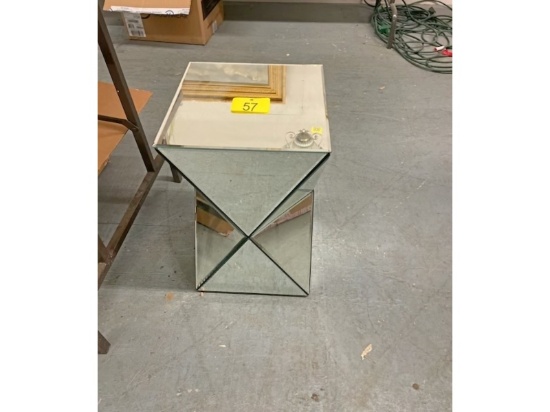 Mirrored End Table