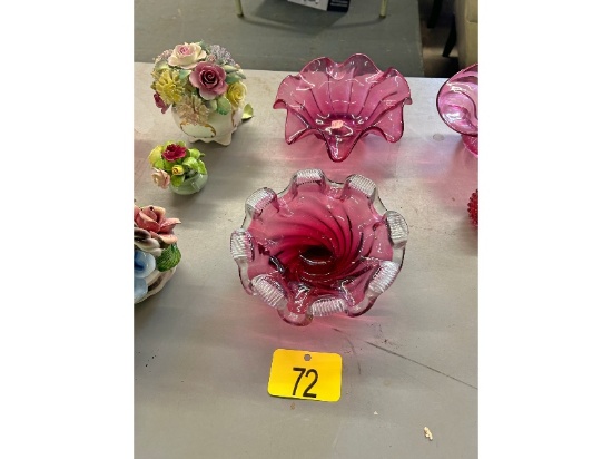 2 Cranberry Bowls