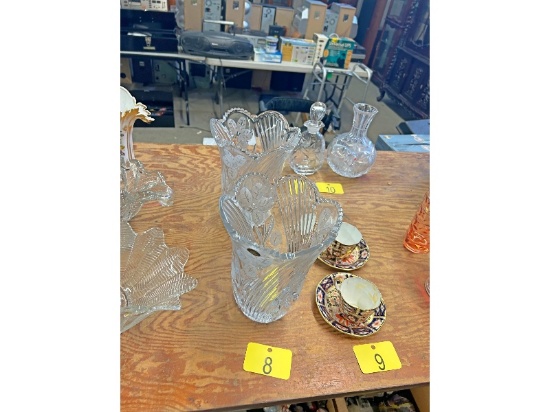 2 Crystal Vases
