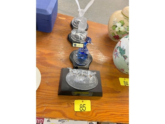 Carved Glass Figurines
