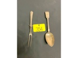 Sterling Carving Fork & Serving Spoon