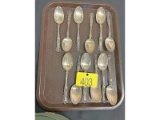 12 Sterling Spoons