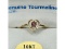 10KT Yellow Gold Natural Pink Tourmaline Heart Shape (0.11ct)Baby Ring