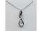 Sterling Silver Diamond (0.04ct) Pendant and Sterling Silver Chain