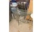 Glass Top Iron Legged Hall Table