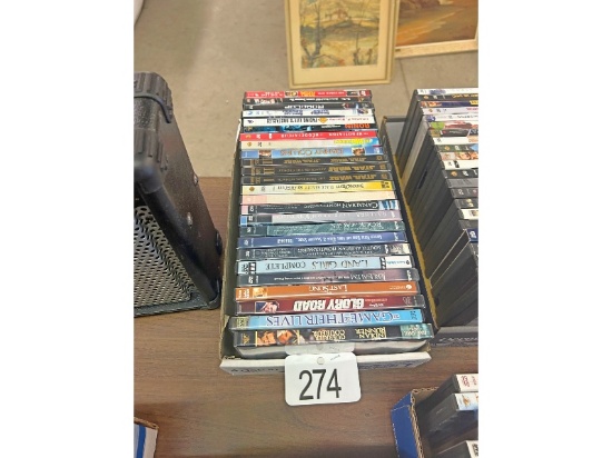 Box of DVDs
