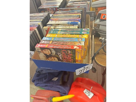 Box of DVDs