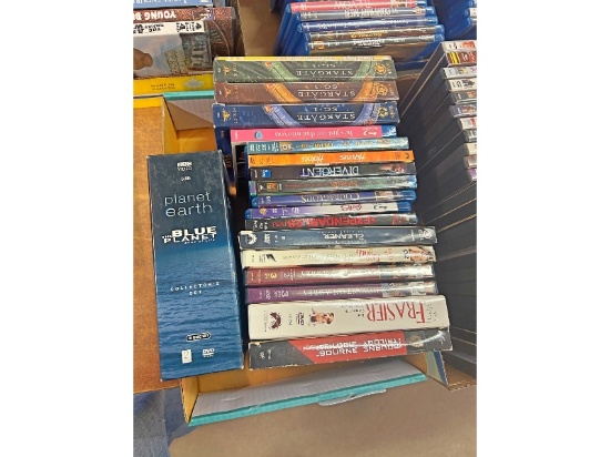 Box of DVDs