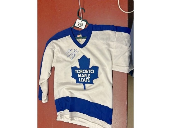 Signed Toronto Maple Leafs Jersey