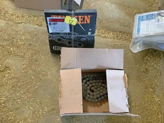 New Timken #100 Roller Chain & Used #80 Chain