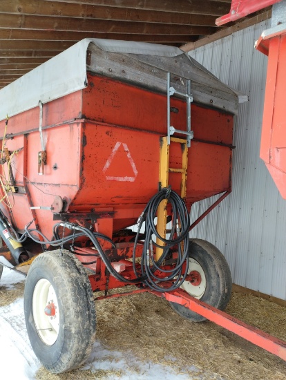 J&M Grain Wagon With Hydraulic Auger & Tarp - Not Used For Fertilizer