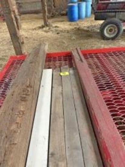 Quantity of Assorted Lumber on Both Wagons