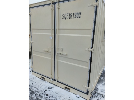 New 12' x 7' Storage Container With Door & Window