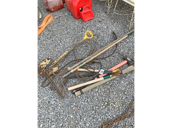 Assorted Yard Tools & Cables