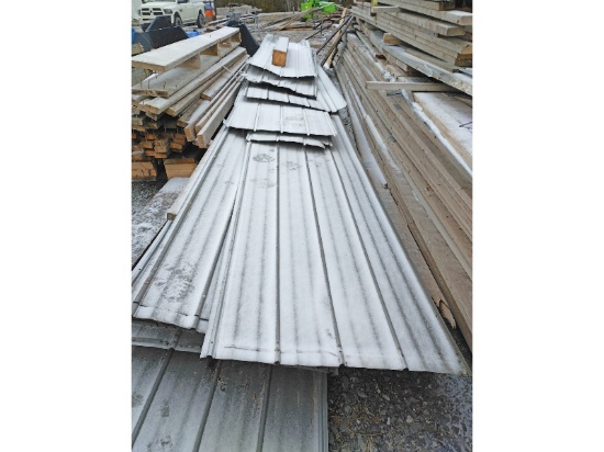 Used Roofing Steel From 40'x80' Shed 32" Wide Sheets 22' Long