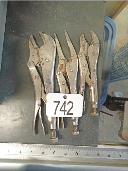 3 Pairs of Vice Grips