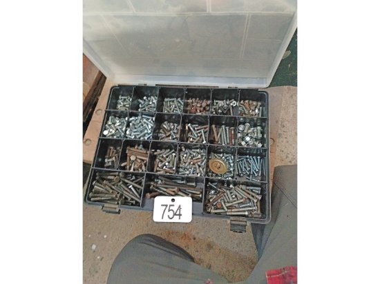 Storage Container of Assorted Fasteners