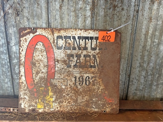 1967 Century Farm Tin Sign