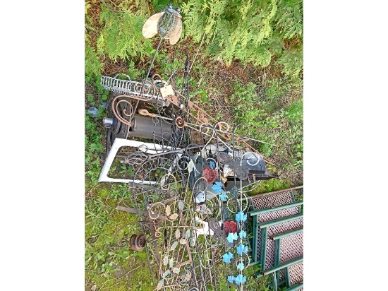 Lot of Metal Yard Art
