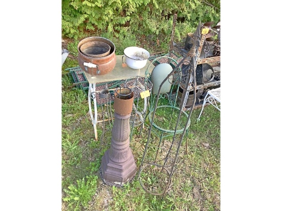 Lot of Metal Yard Art