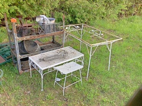 Lot of Metal Yard Art