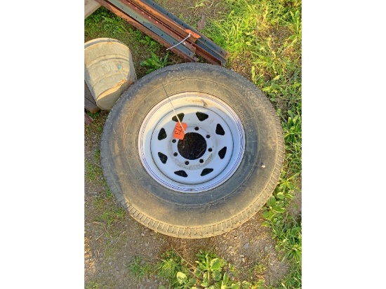8 Bolt ST235/80R16 Trailer Tire & Rim
