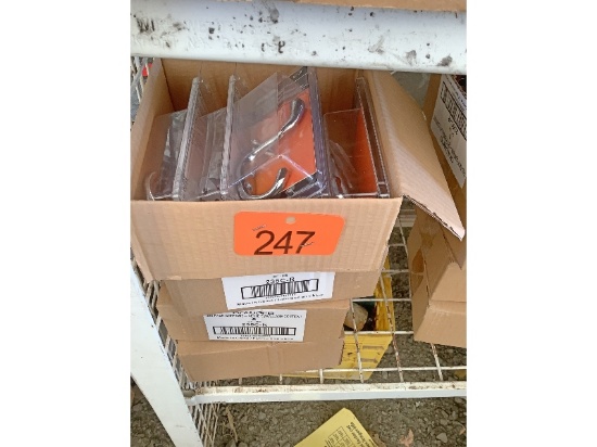 4 Boxes of Heavy Duty Coat Hooks