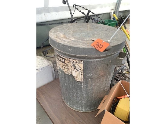 Garbage Can, Propane Burner & Bicycle Planter