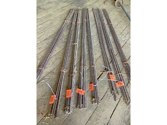 10 Pieces of Rebar 6' Long