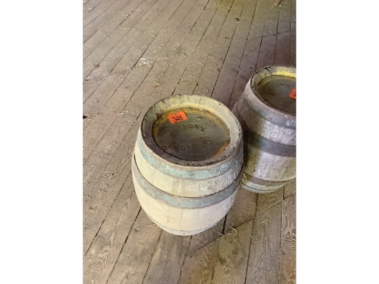 Molson's Oak Beer Keg In Original Condition